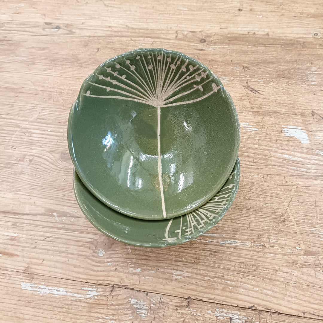 Green Seed Head Small Bowl