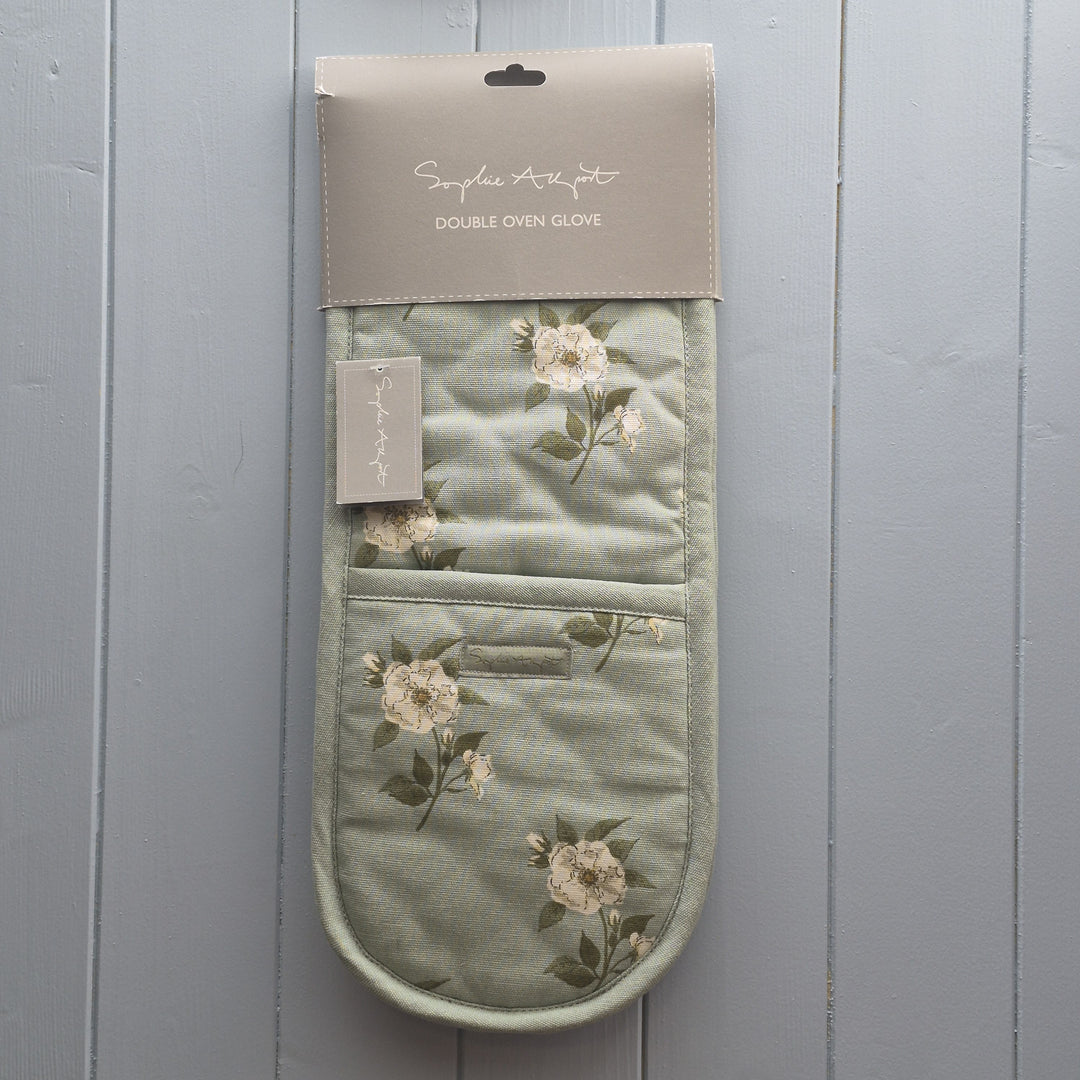 Double Oven Gloves Rose