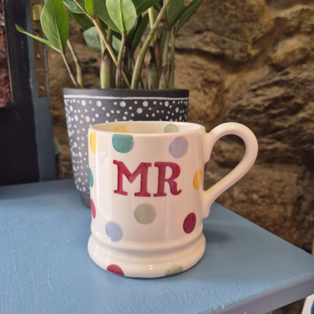 Polka Dot Mr 1/2 Pint Mug