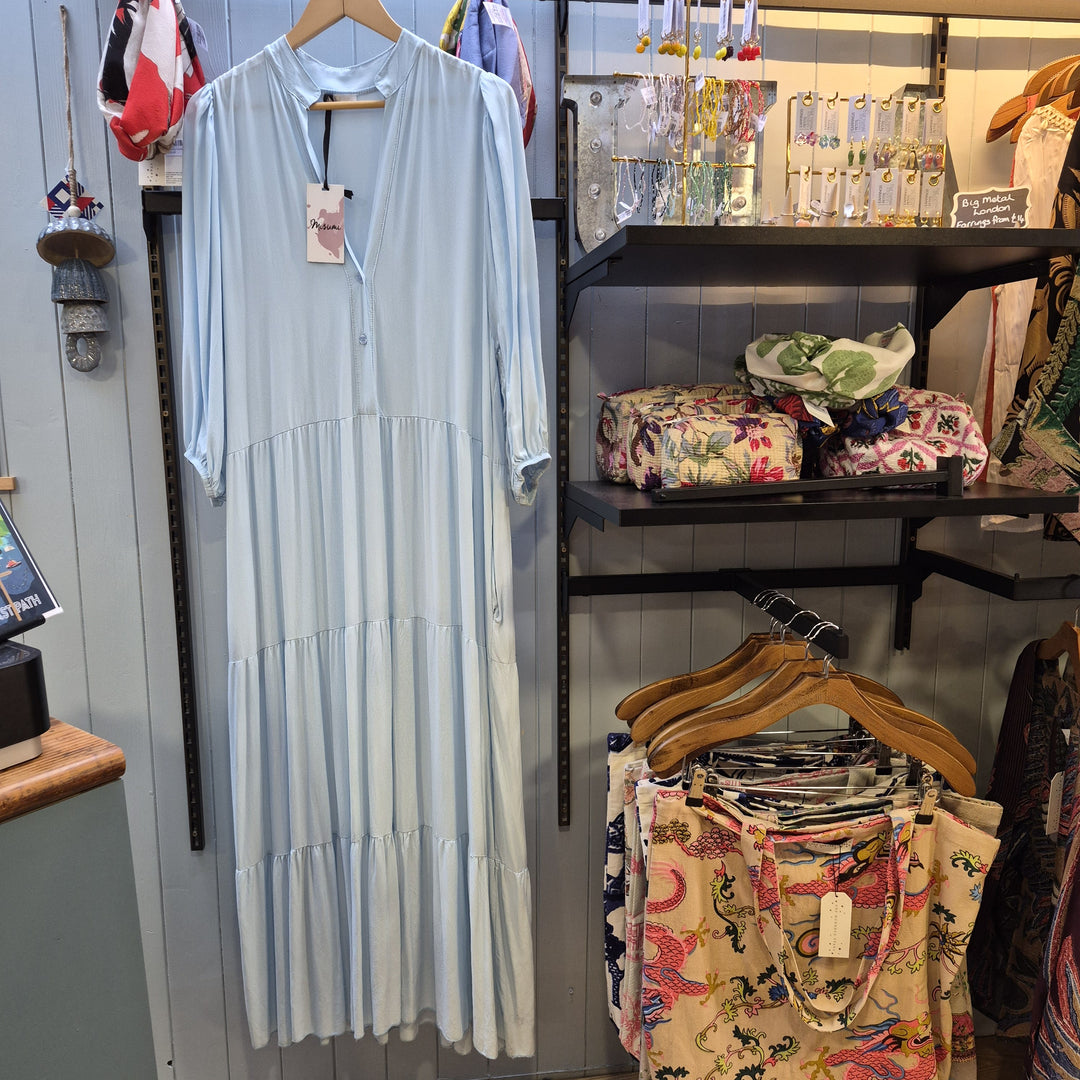 Tiered Maxi Shirt Dress