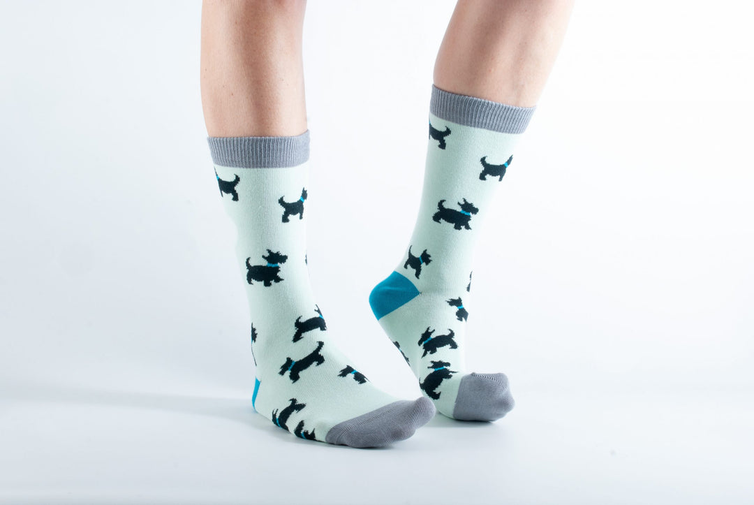 Bamboo Westie Dog Socks