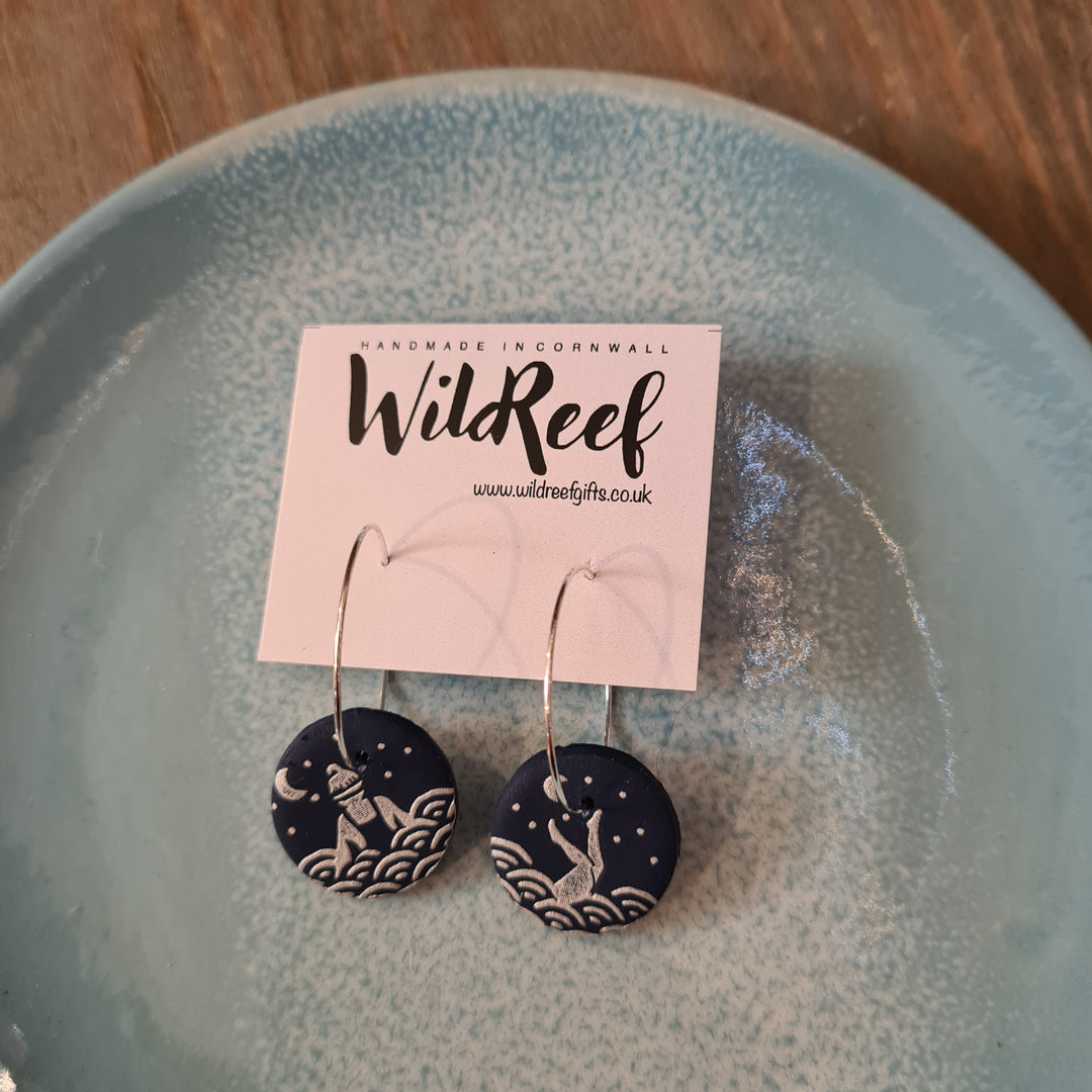 Silvery Moon Earrings