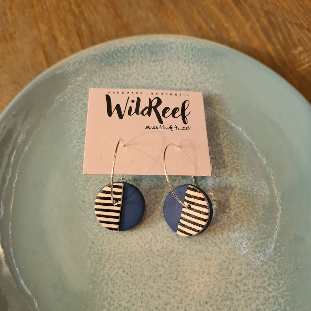 Half Stripe Earrings