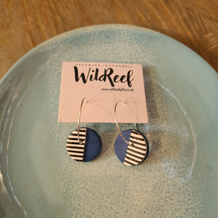 Half Stripe Earrings
