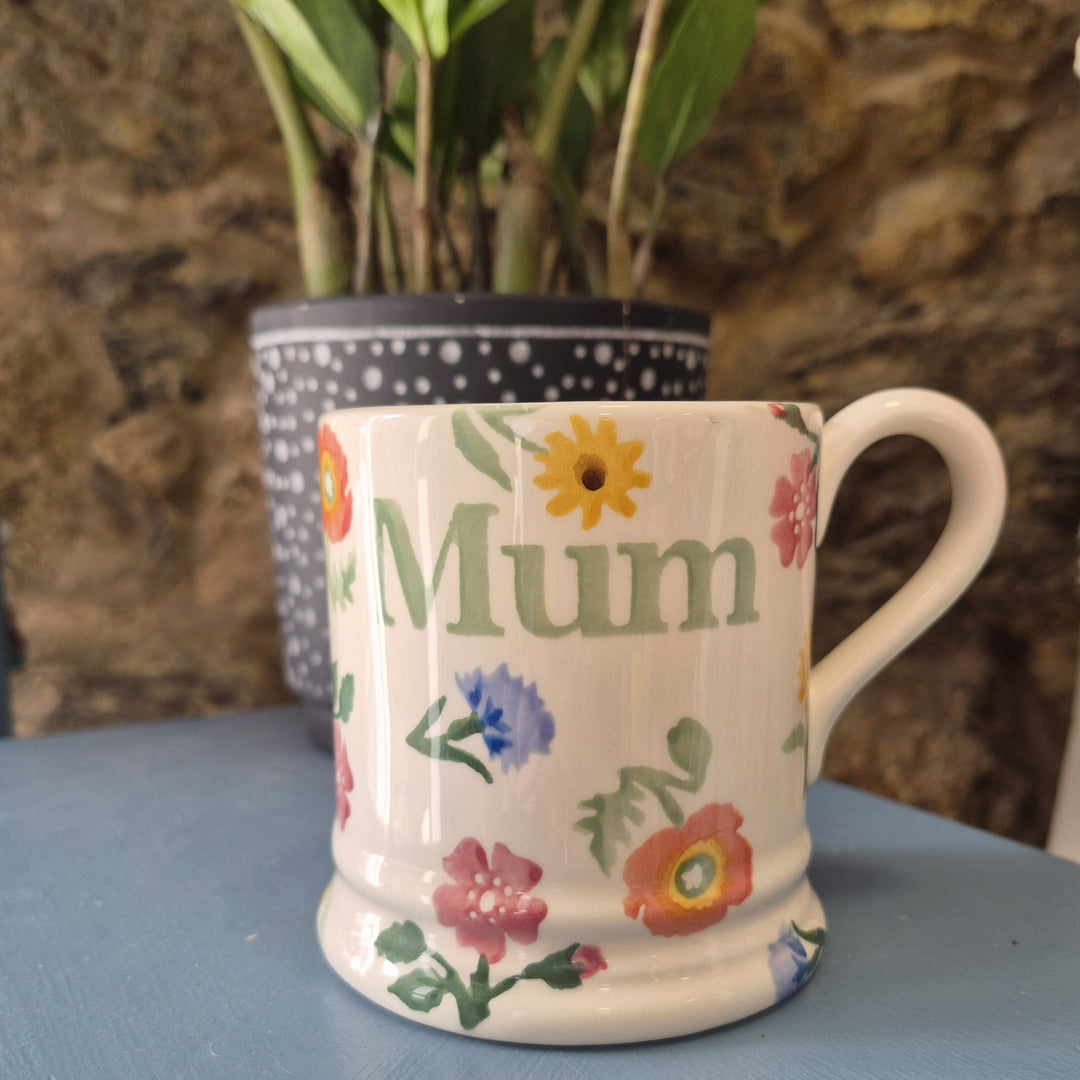 Poppies & Pinks Mum 1/2 Pint Mug