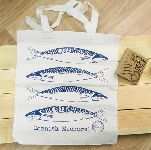 Cornish Mackerel Tote Canvas bag
