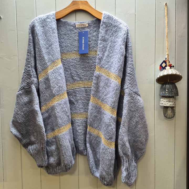 Gold Stripe Cardigan