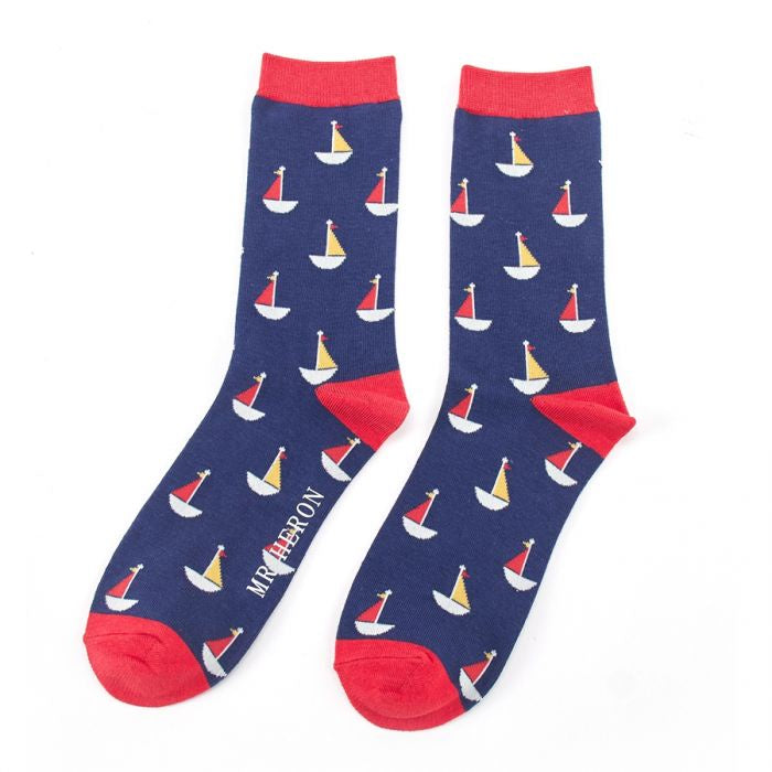 Mr Heron Little Boats Socks
