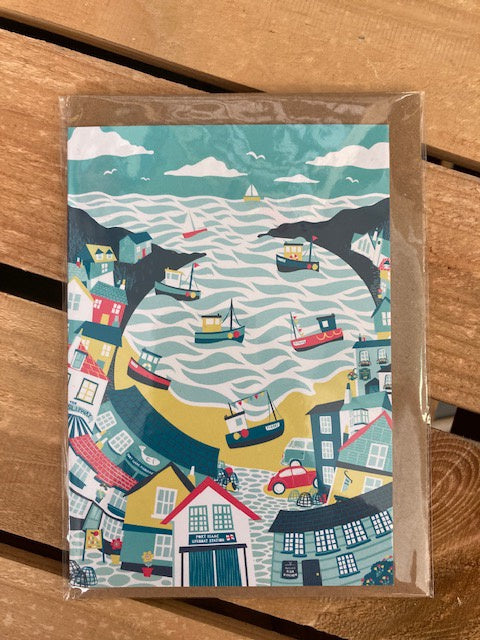Port Isaac Greetings Card