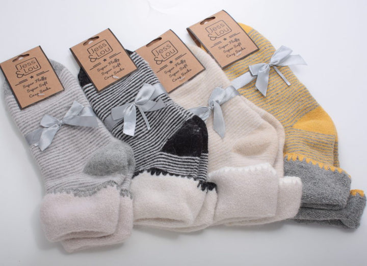 Thin Striped Cuff Socks