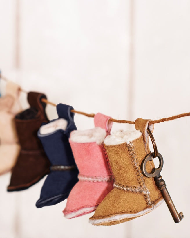 Sheepskin Boot Keyring by Celtic and Co