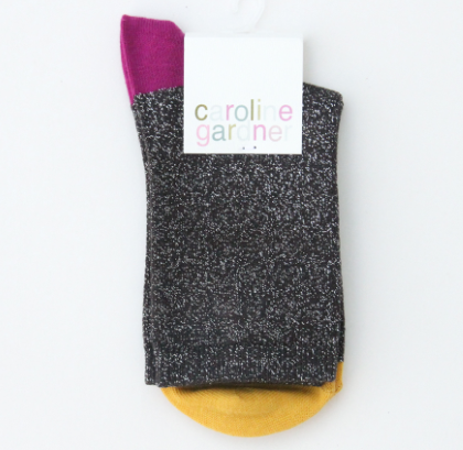 Charcoal Sparkle Socks