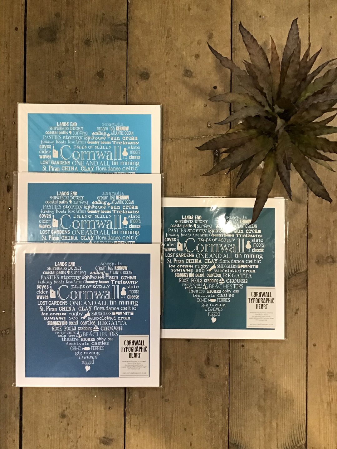 Cornwall Heart Print