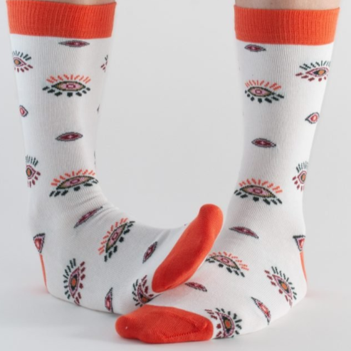 White Eye Socks