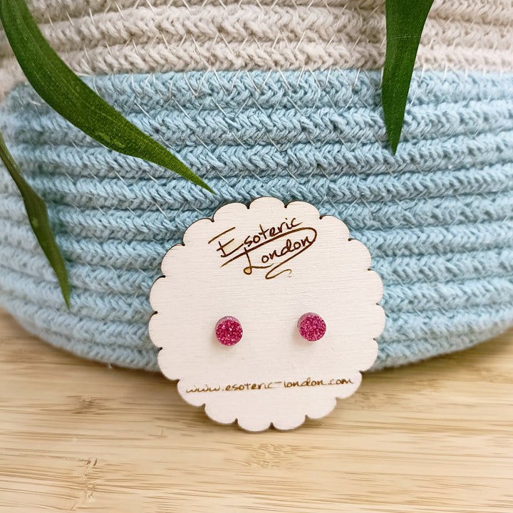 Mini Glitter Dot Studs