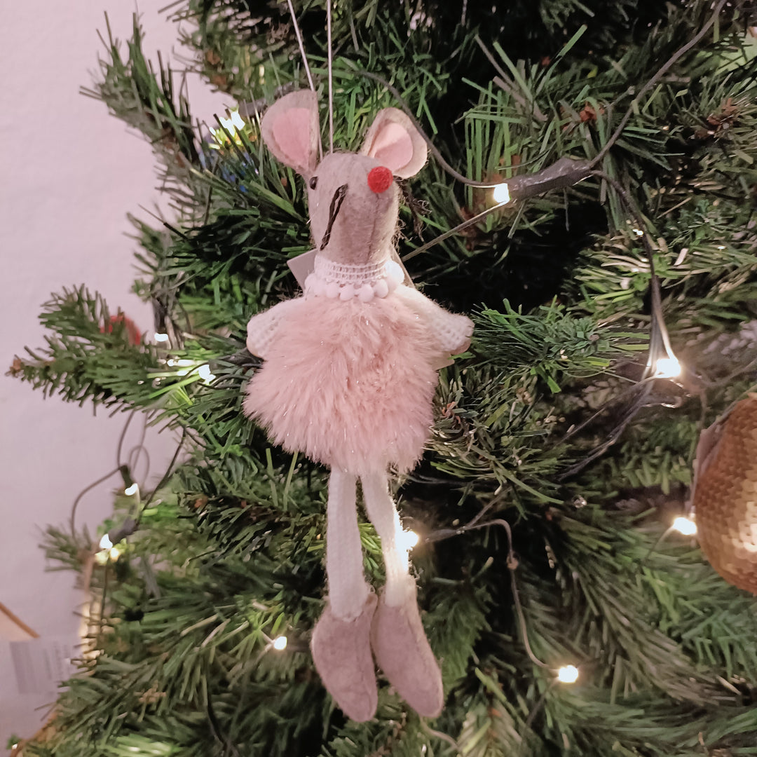 Pastel Fabric Ballerina Mouse