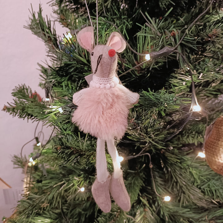 Pastel Fabric Ballerina Mouse