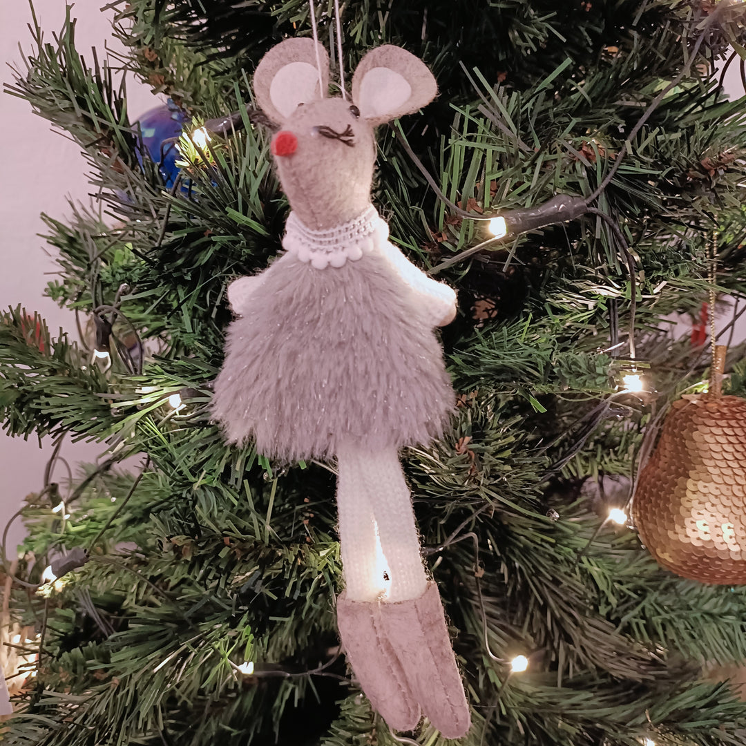 Pastel Fabric Ballerina Mouse