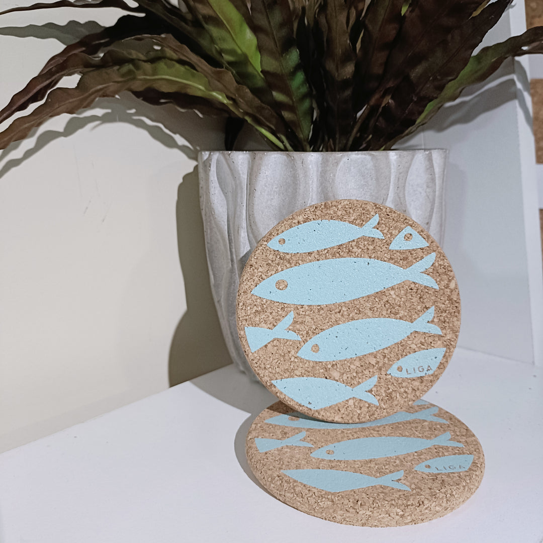 Fish Cork Coaster