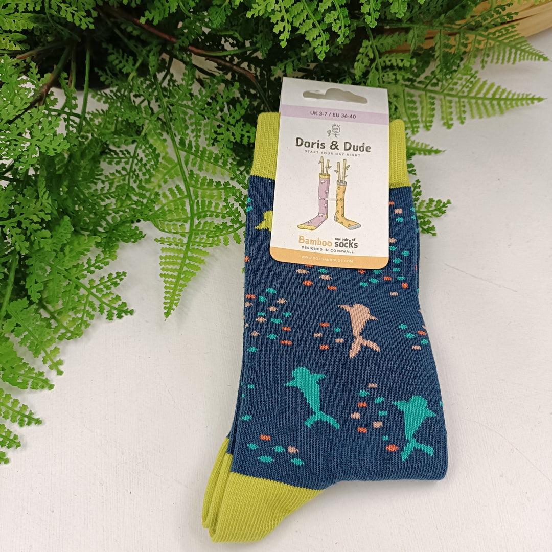 Blue Shark Socks