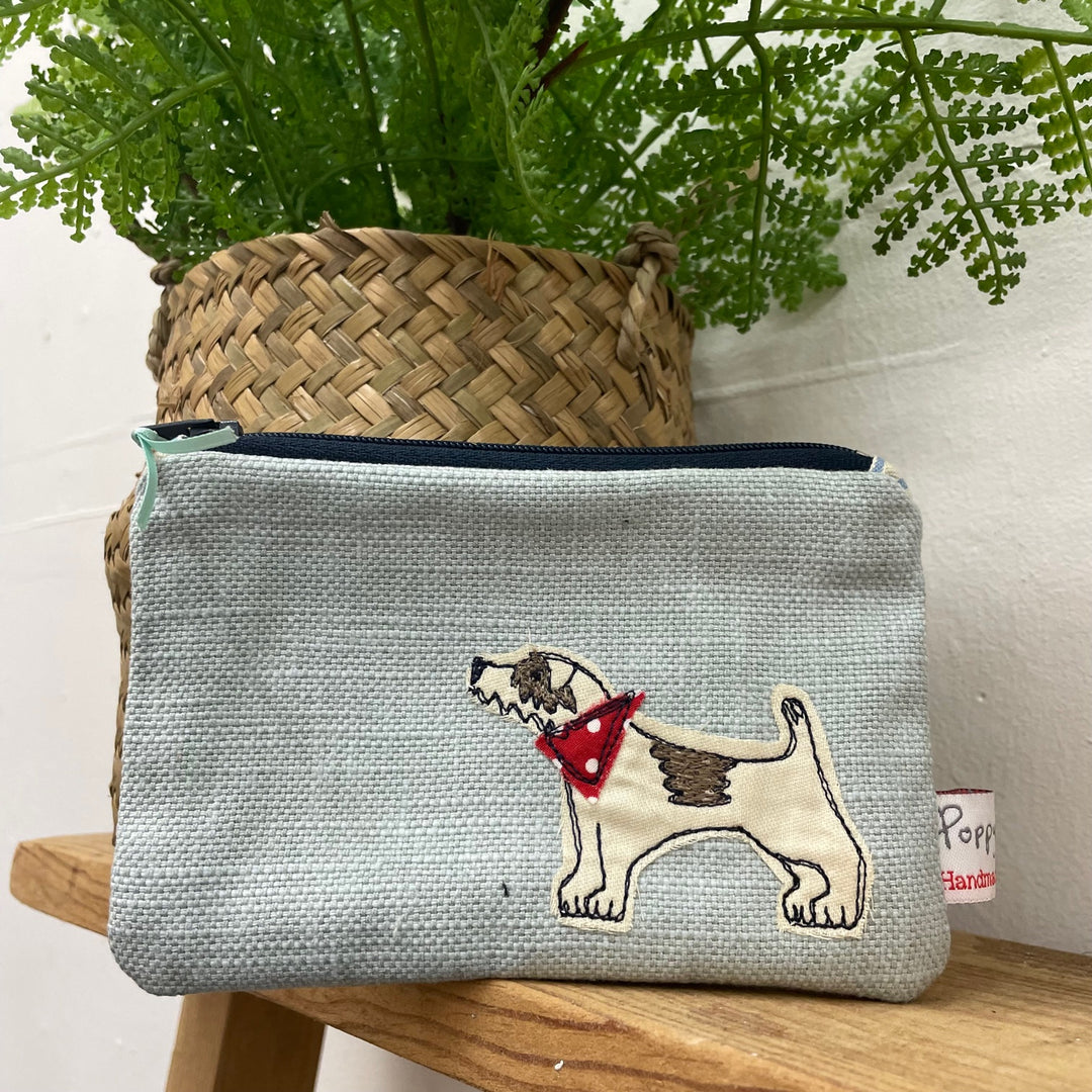 Little Dog Embroidered Coin Purse