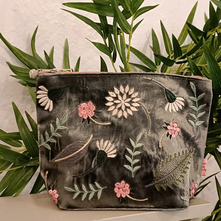 Folk Garden Large Cosmetic Bag