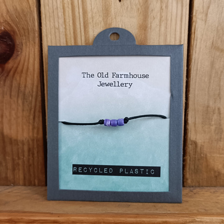 Recycled Plastic Wish Bracelet
