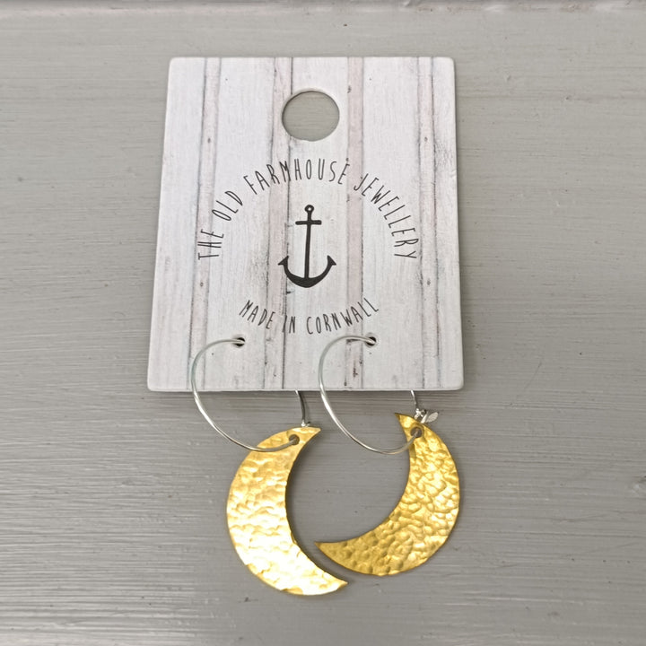 Large Brass Earrings