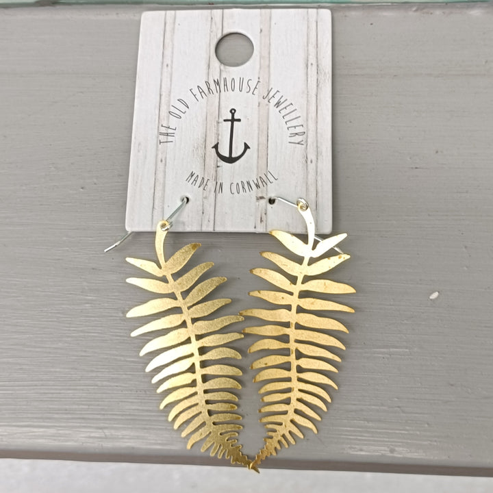 Large Brass Earrings