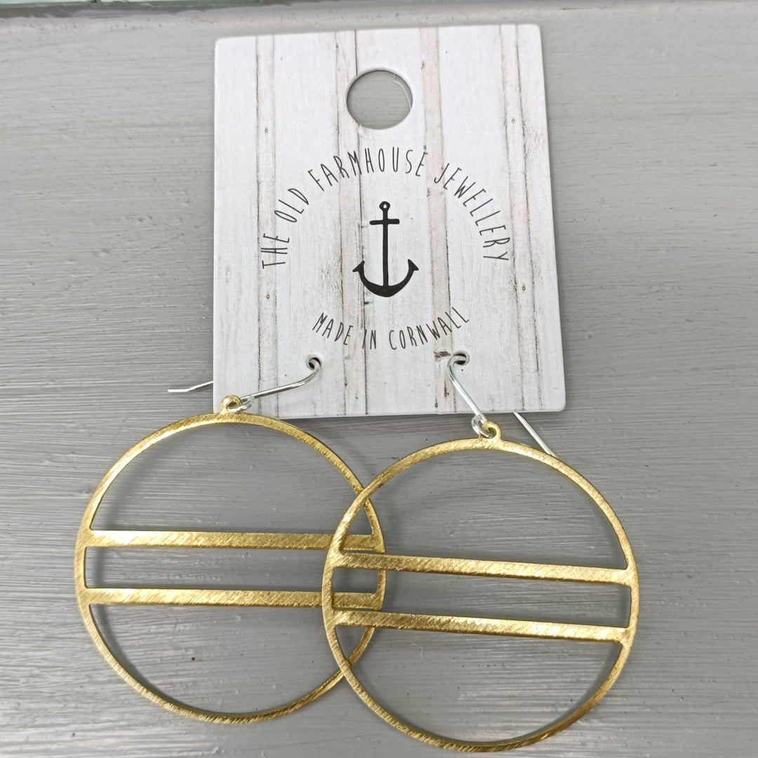 Large Brass Earrings