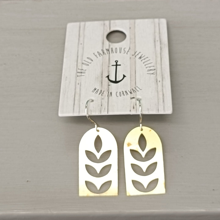 Large Brass Earrings