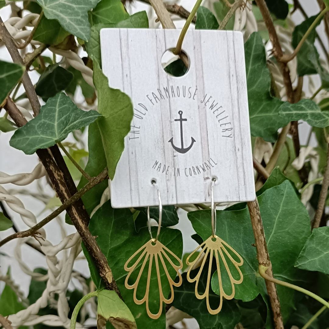 Medium Brass Earrings