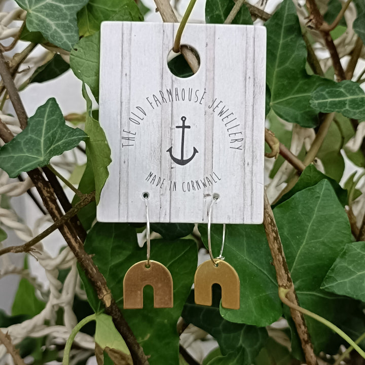 Medium Brass Earrings