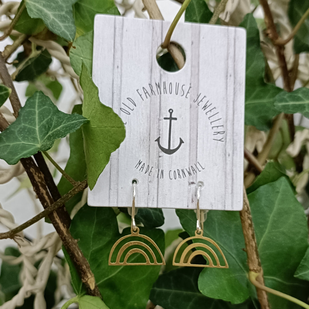 Medium Brass Earrings