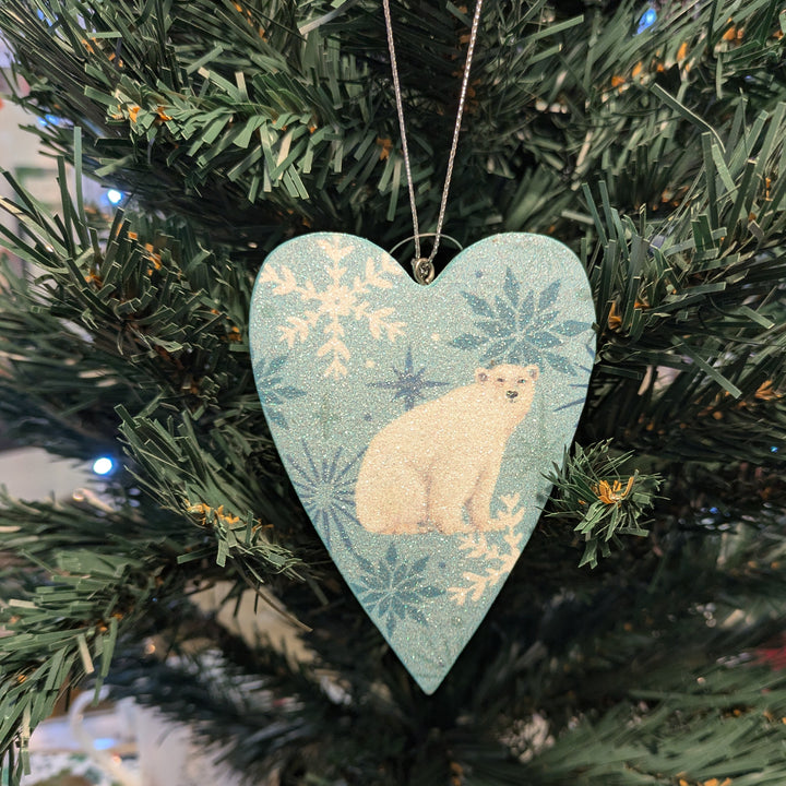 Arctic Animal Heart Decoration