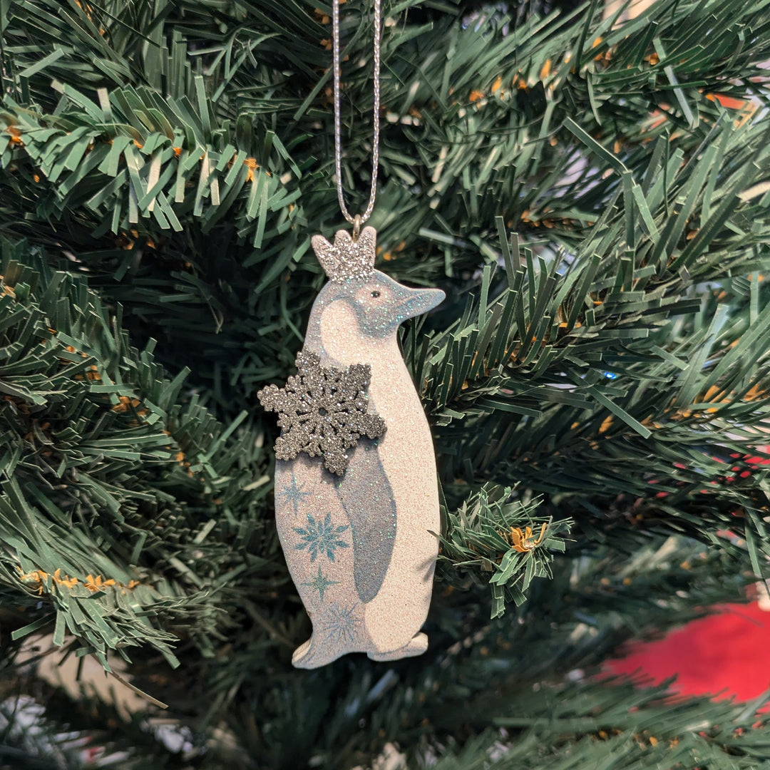 Wood Penguin Decorations