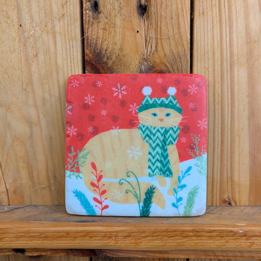Cat Resin Coaster