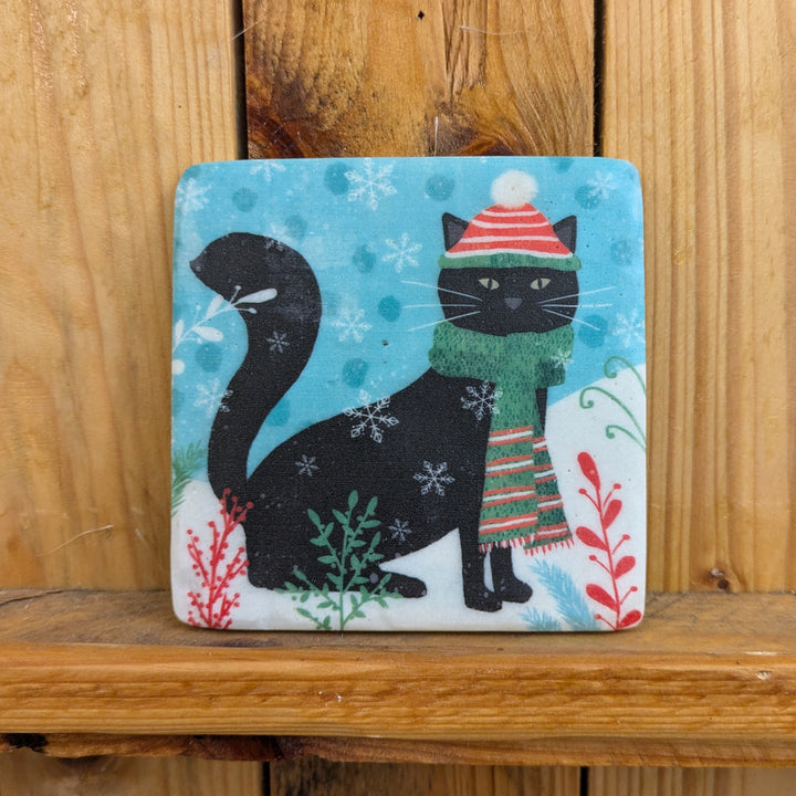 Cat Resin Coaster