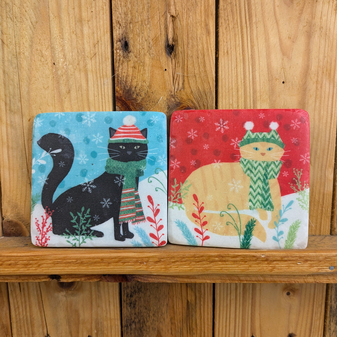 Cat Resin Coaster