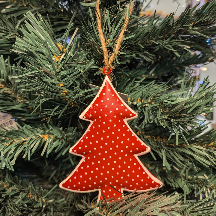 Polka Dot Tin Decorations