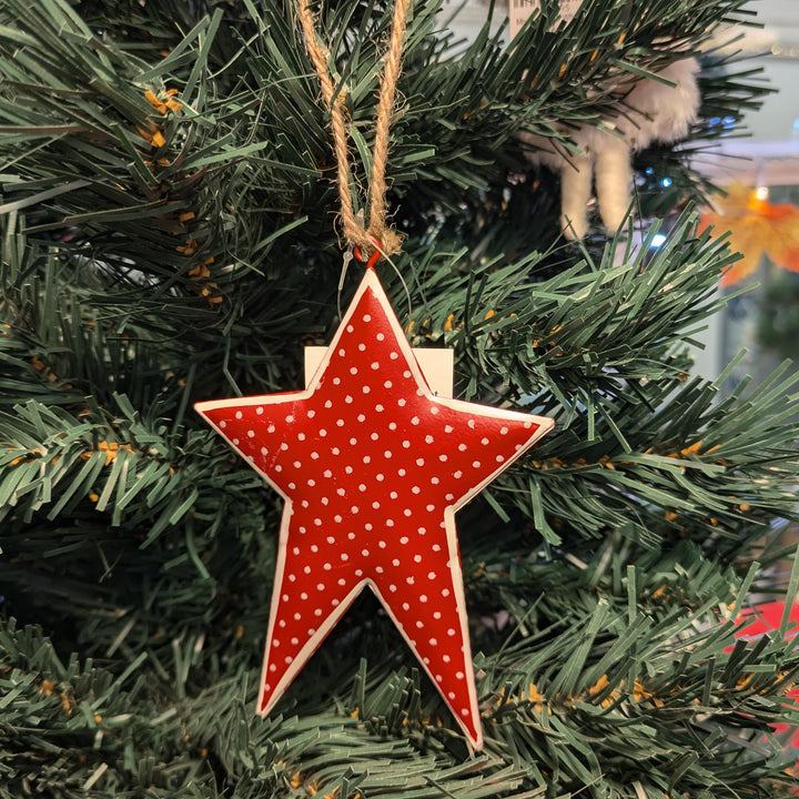Polka Dot Tin Decorations