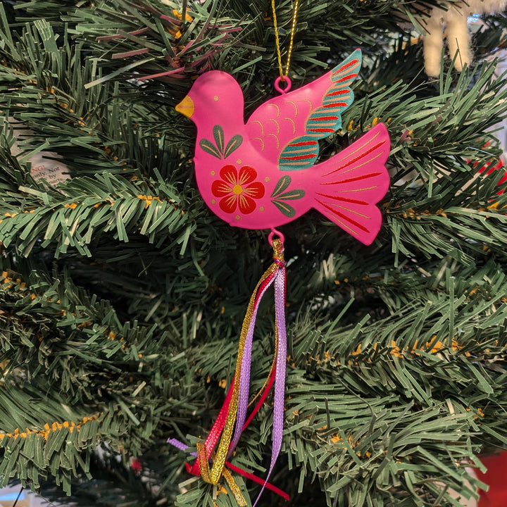 Tin Floral Bird