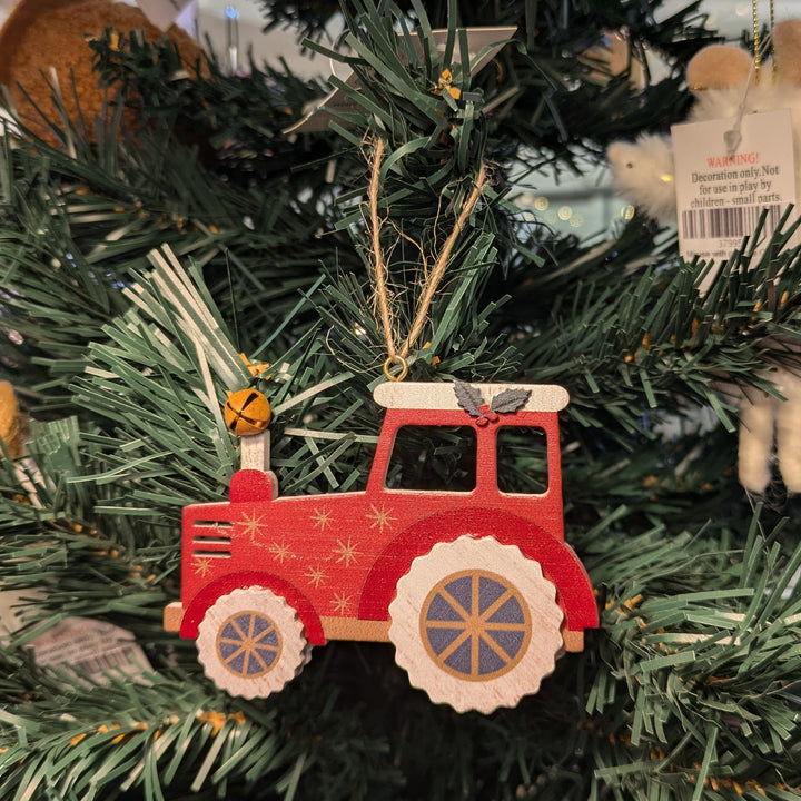 Wood Tractor Decoration