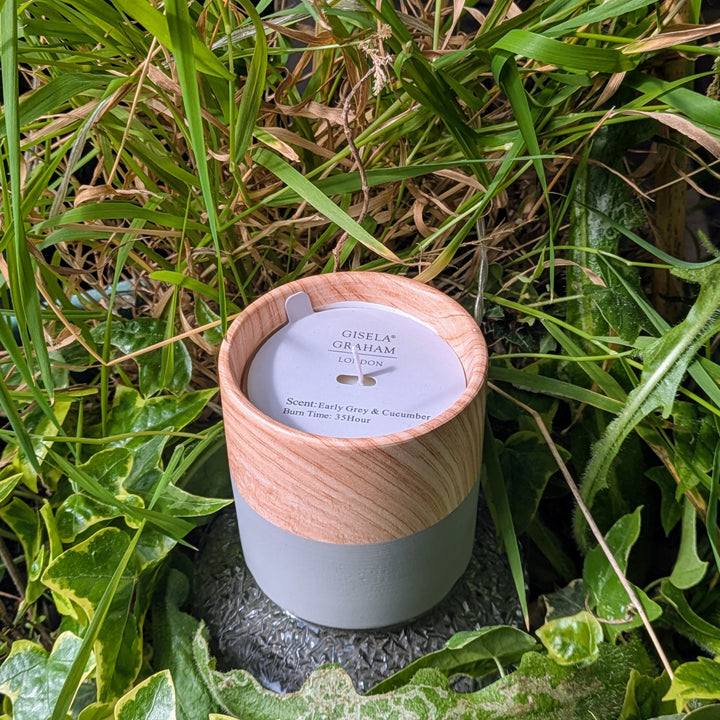 Wood Effect 2-Tone Candle