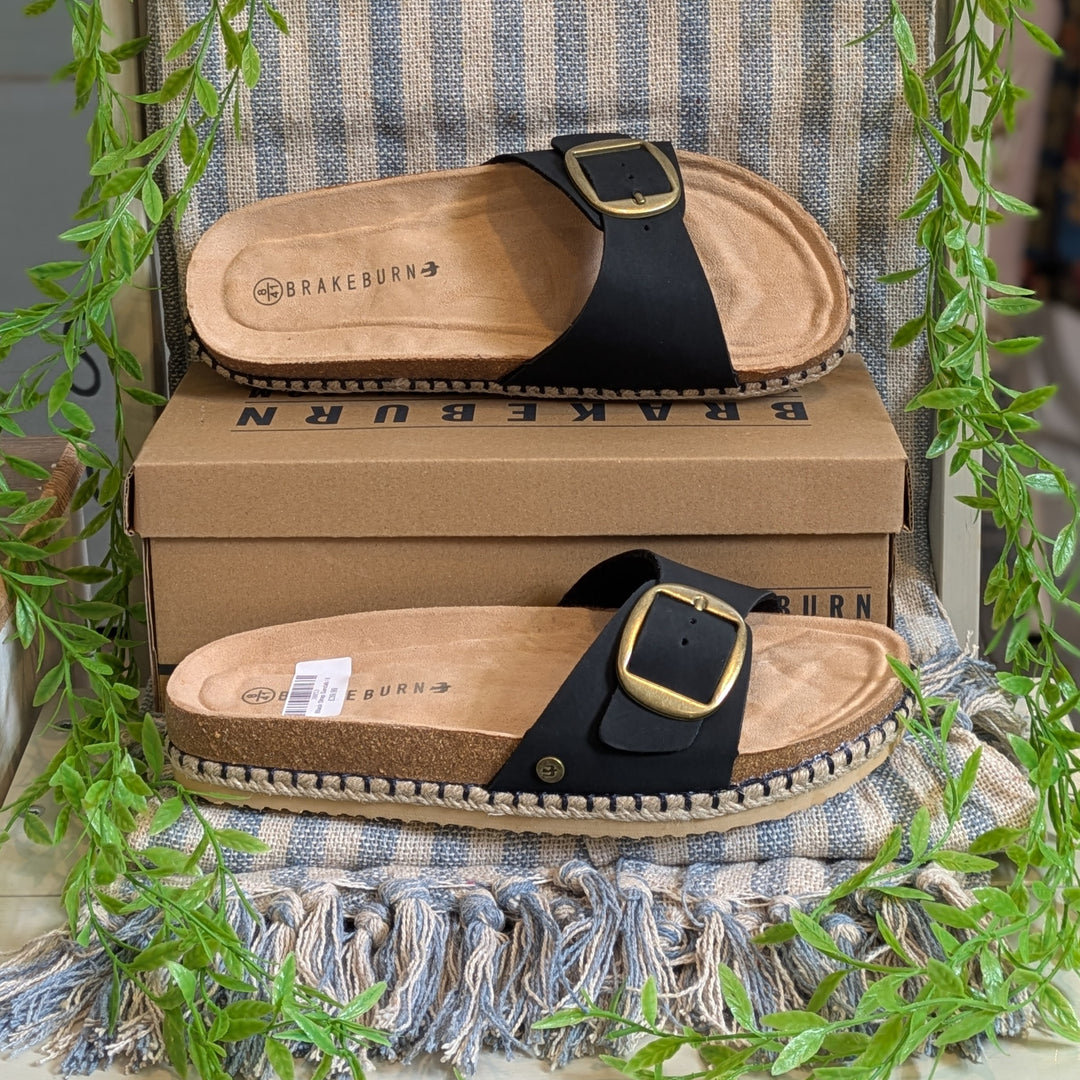 Black Strap Sandals