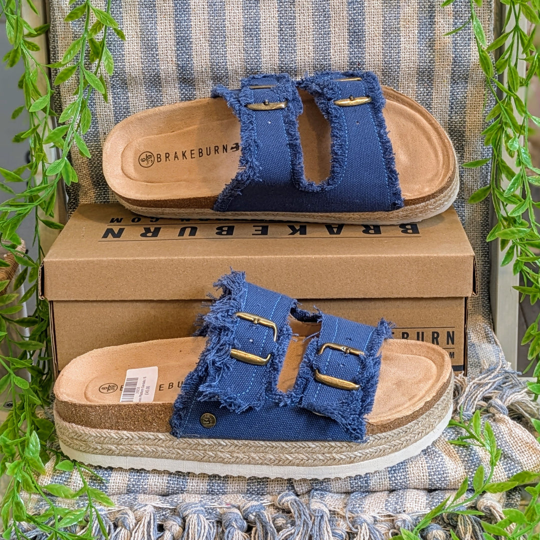 Denim Platform Sandals