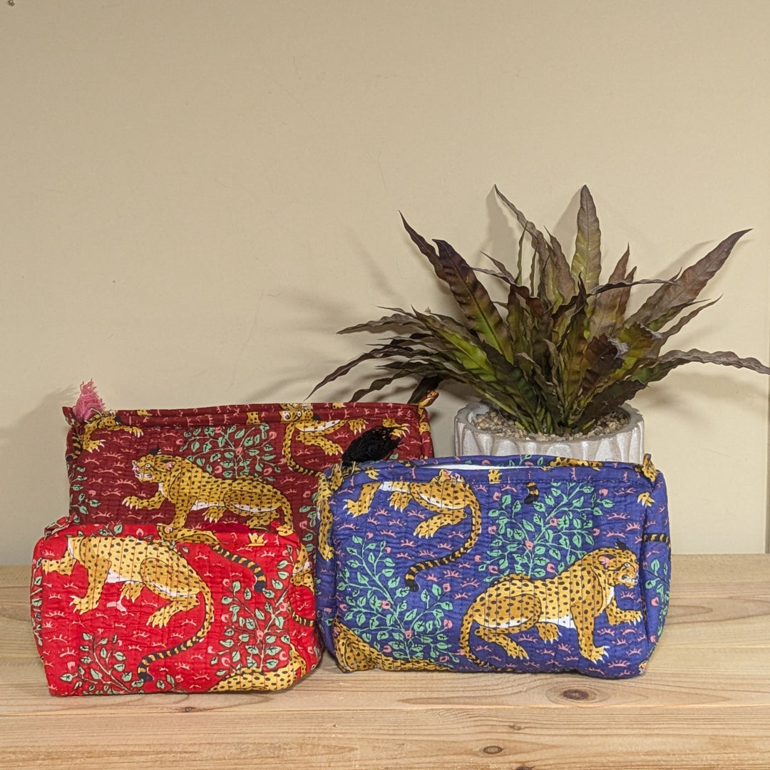 Leopard Make-Up Bags