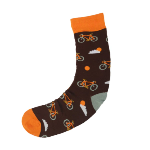 Brown Bike Socks 7-11