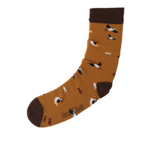 Bronze Puffin Socks 7-11