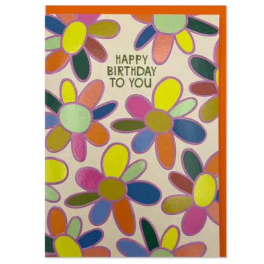 Happy Birthday Flower Card